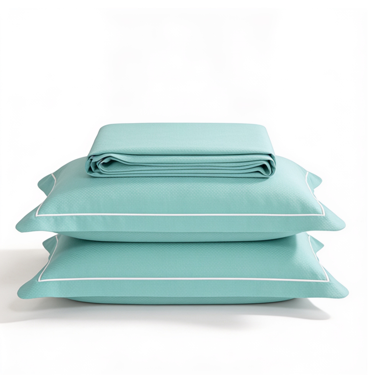 Micro  Checkered Super King Sateen Bedsheet Set with 2 Pillow Covers – Soft & Breathable