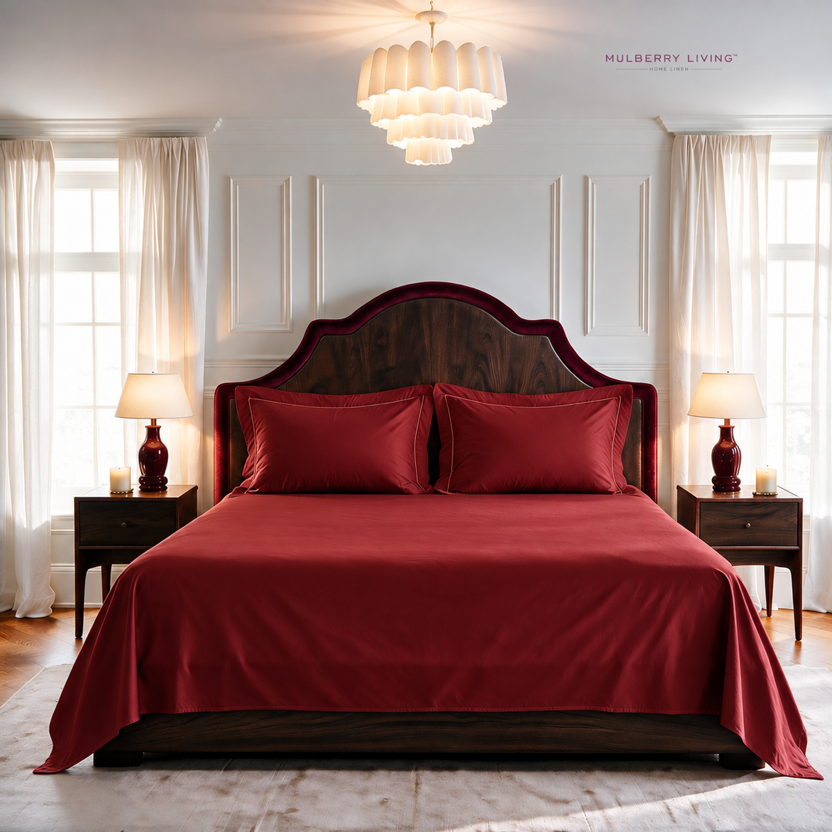 Minimal Solid Super Sateen Bedsheet Set with 2 Pillow Covers – Soft & Breathable