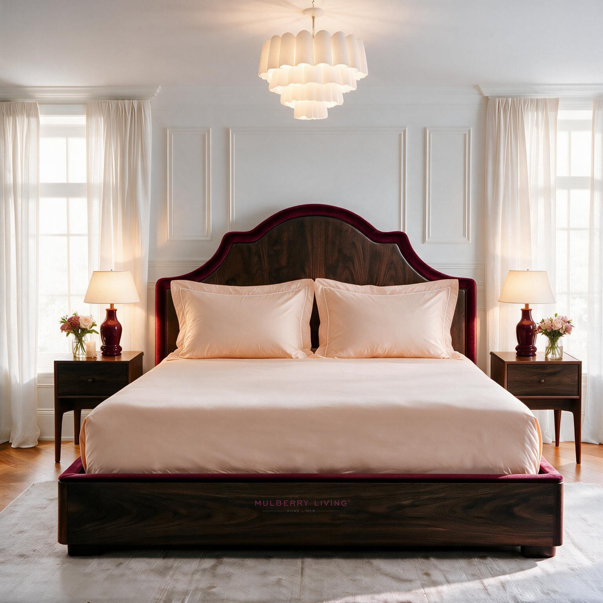 Breathable Sateen Super King Fitted Bedsheet Set | Includes 2 Pillow Covers