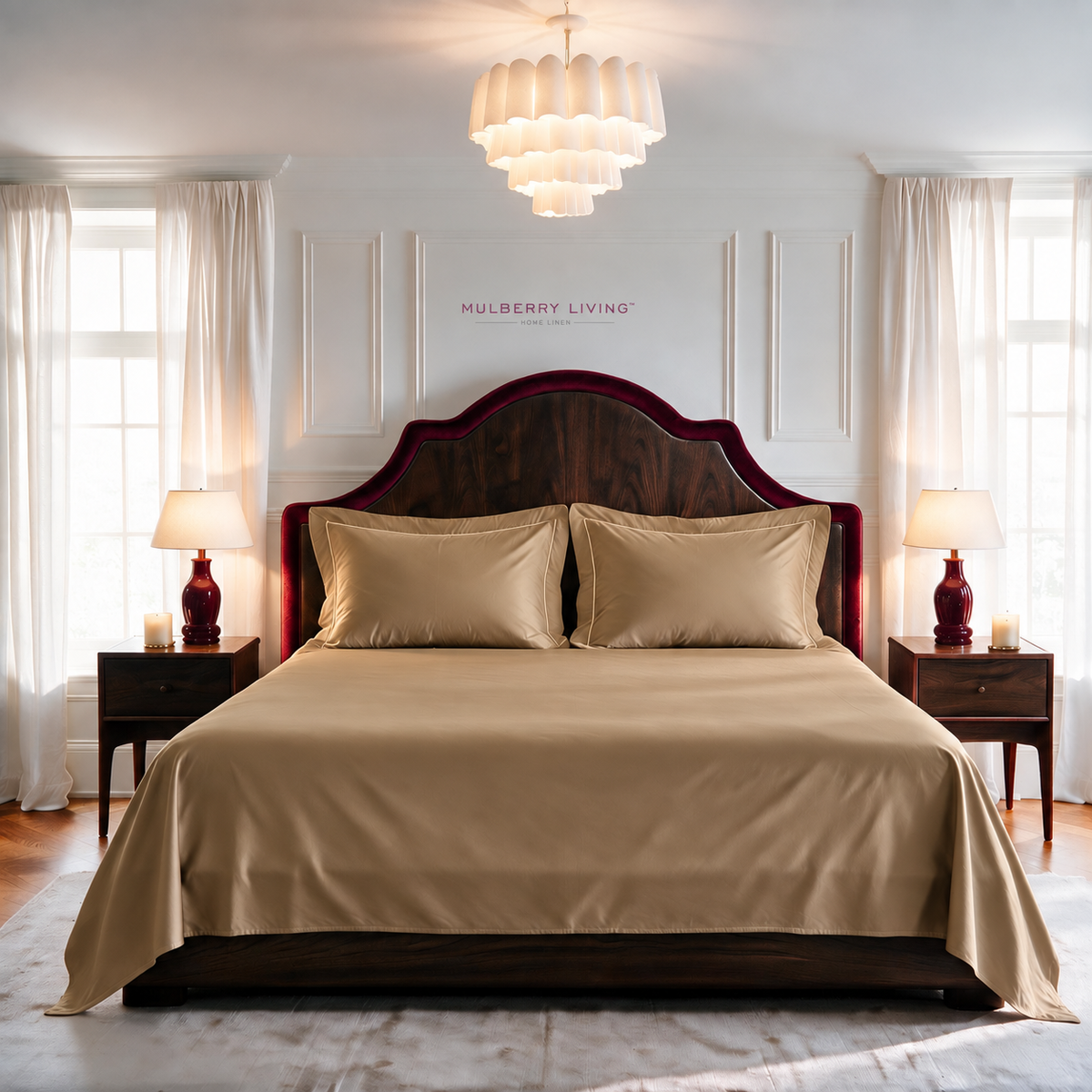 Minimal Solid Super Sateen Bedsheet Set with 2 Pillow Covers – Soft & Breathable