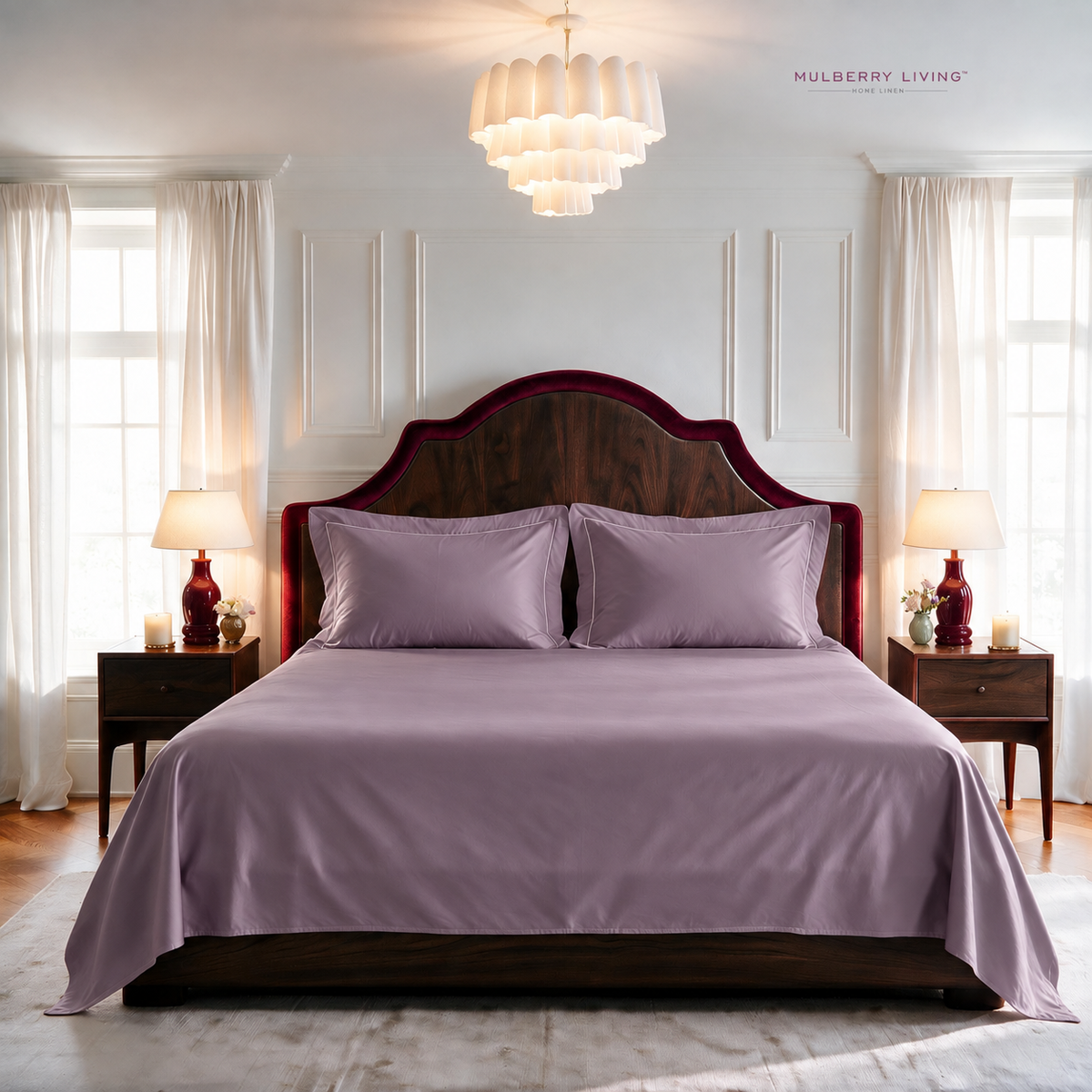 Minimal Solid Super Sateen Bedsheet Set with 2 Pillow Covers – Soft & Breathable