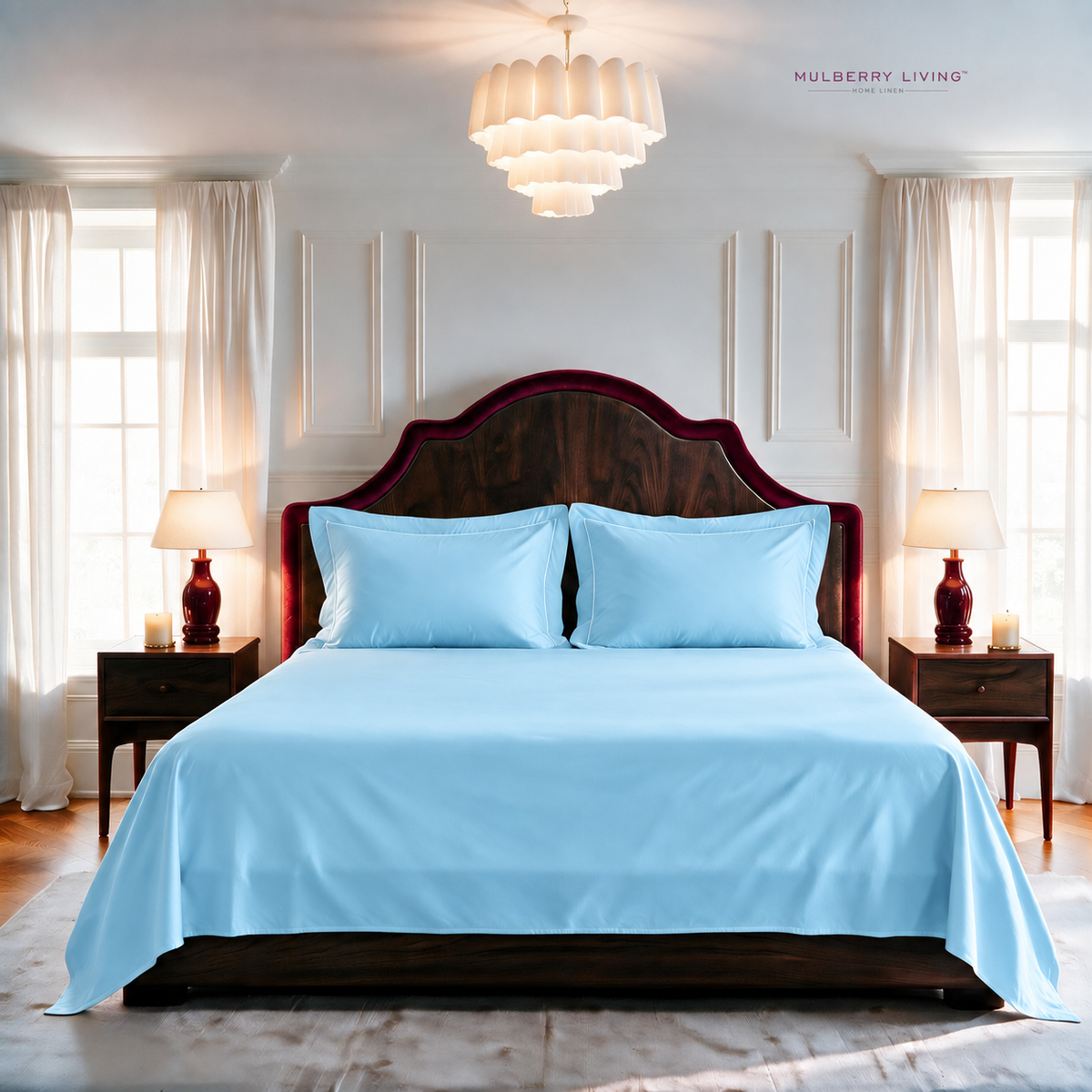 Minimal Solid Super Sateen Bedsheet Set with 2 Pillow Covers – Soft & Breathable