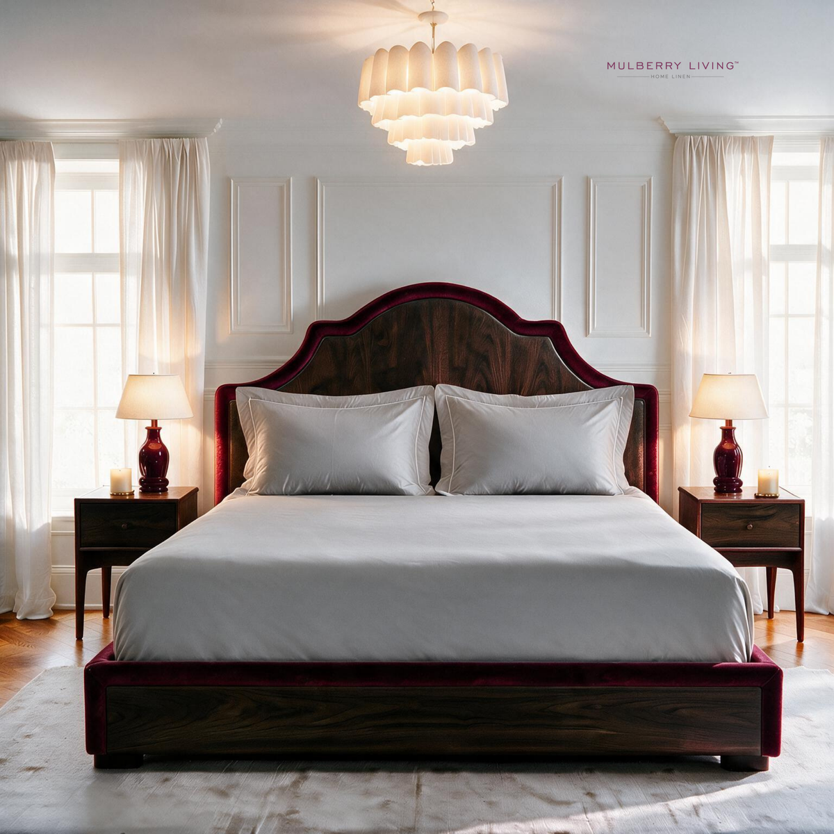 Breathable Sateen Super King Fitted Bedsheet Set | Includes 2 Pillow Covers