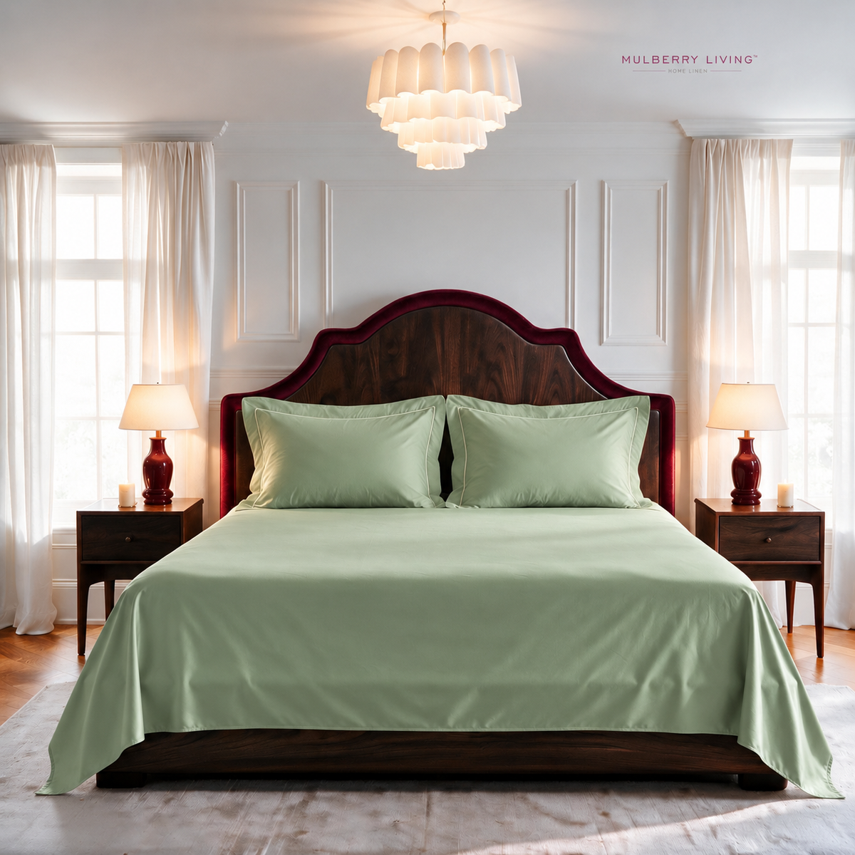 Minimal Solid Super Sateen Bedsheet Set with 2 Pillow Covers – Soft & Breathable