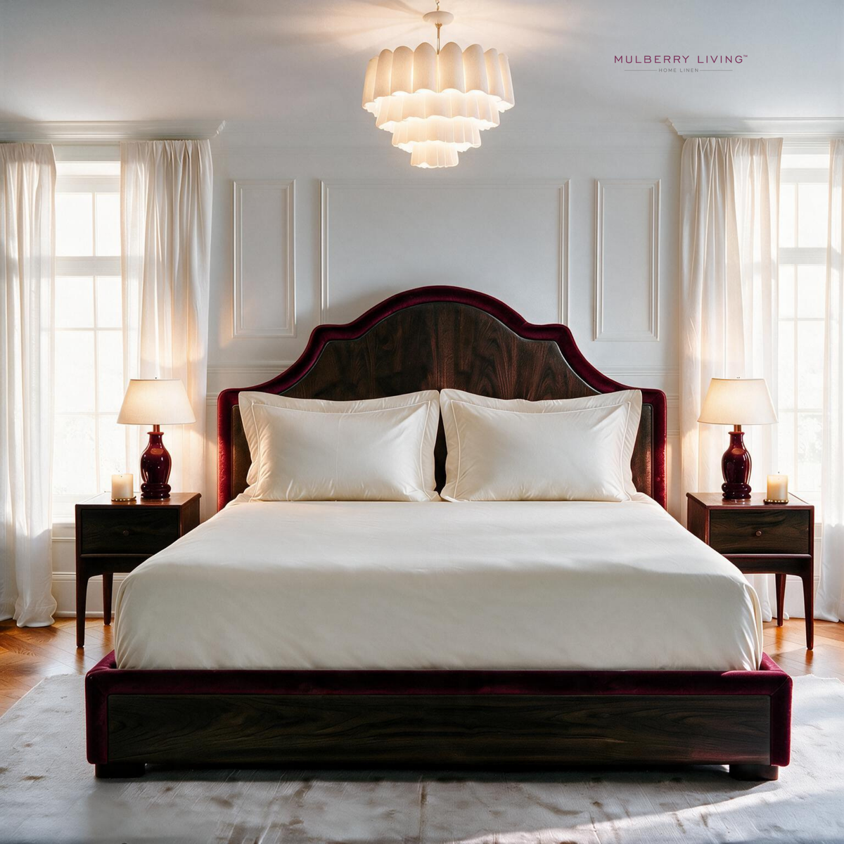 Breathable Sateen Super King Fitted Bedsheet Set | Includes 2 Pillow Covers