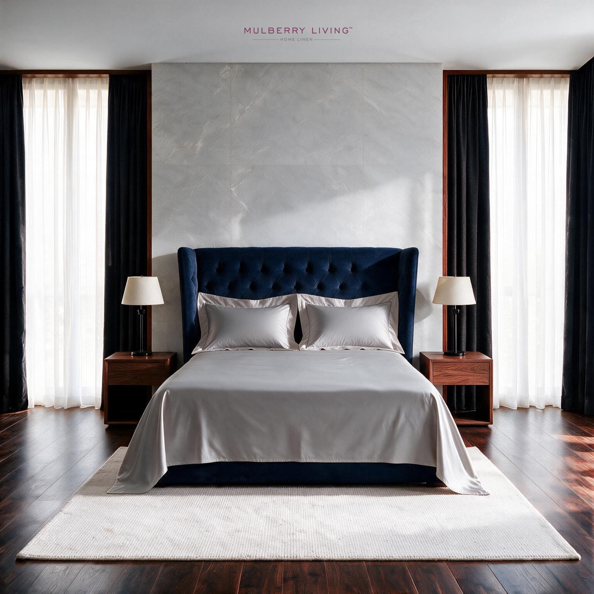 Eco-Friendly Tencel Sateen Super King Bedsheet Set with 2 Pillow Covers – Cooling, Ultra-Soft & Silky Smooth