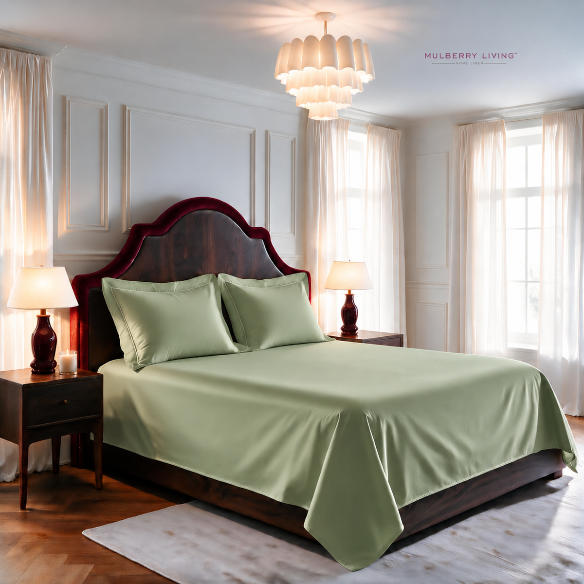 Minimal Solid Super Sateen Bedsheet Set with 2 Pillow Covers – Soft & Breathable
