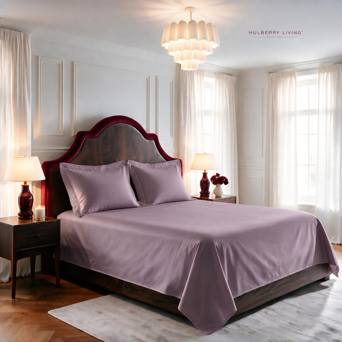 Minimal Solid Super Sateen Bedsheet Set with 2 Pillow Covers – Soft & Breathable
