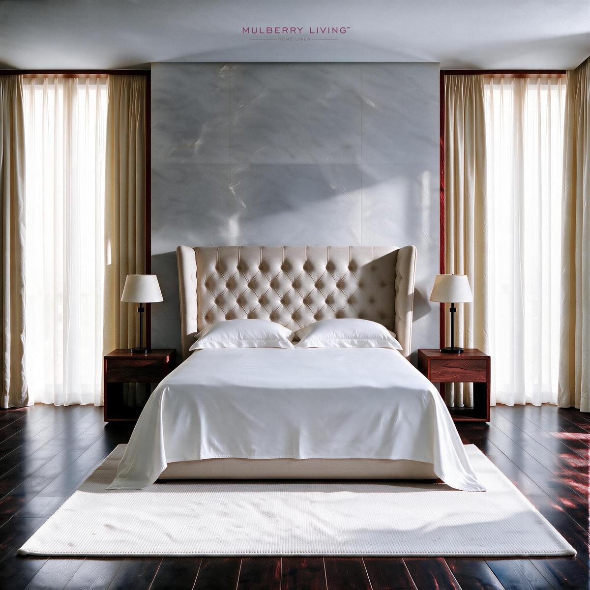 Eco-Friendly Tencel Sateen Super King Bedsheet Set with 2 Pillow Covers – Cooling, Ultra-Soft & Silky Smooth