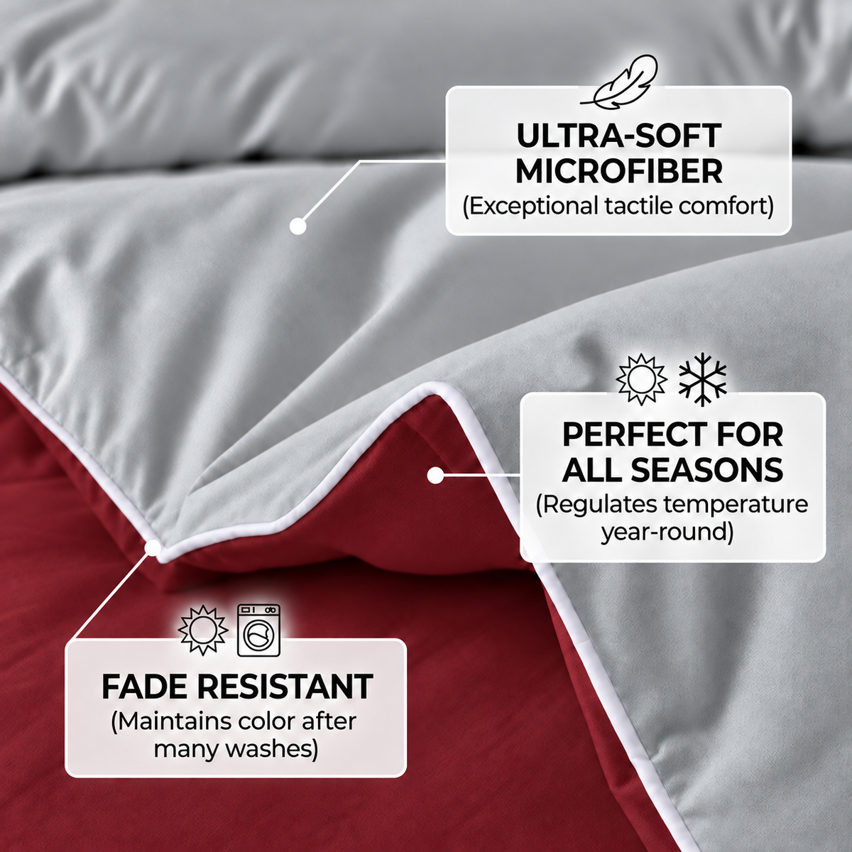 Dual Essence 150 GSM Reversible Comforter