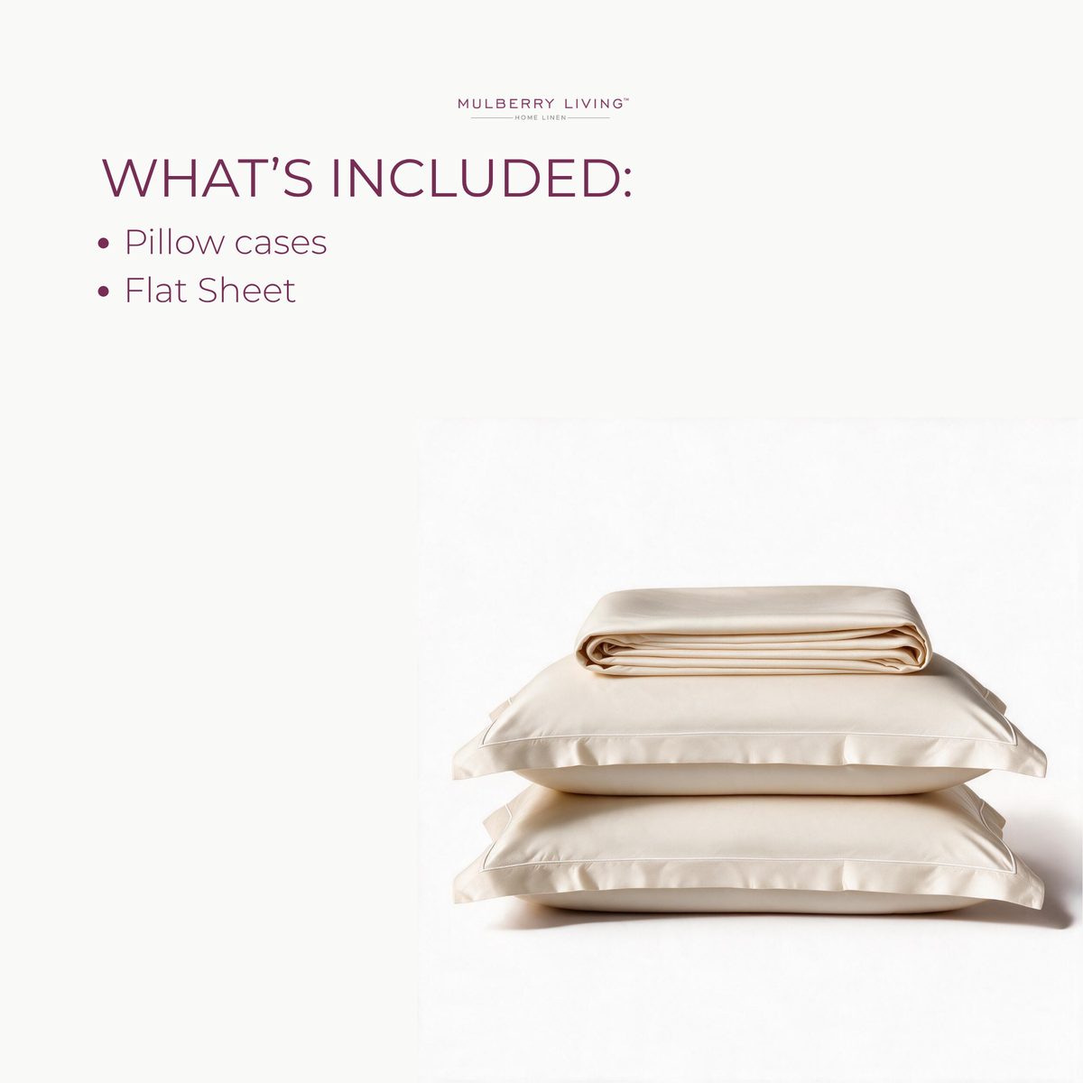 Minimal Solid Super Sateen Bedsheet Set with 2 Pillow Covers – Soft & Breathable