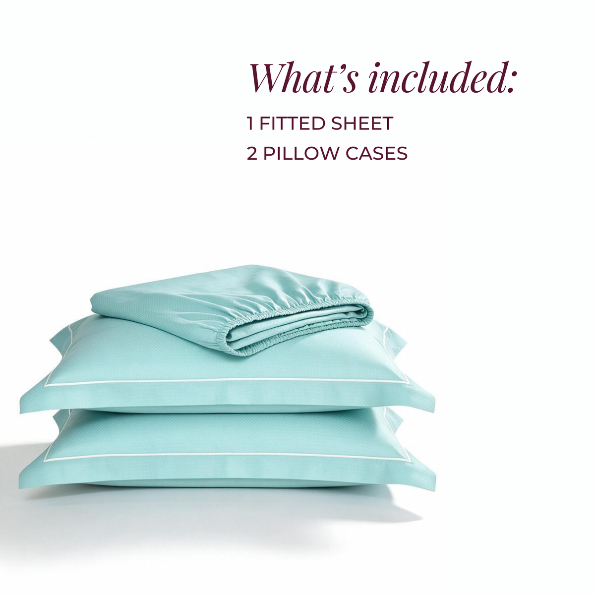 Micro  Checkered Super King Sateen Elastic Fitted Bedsheet Set with 2 Pillow Covers – Soft & Breathable