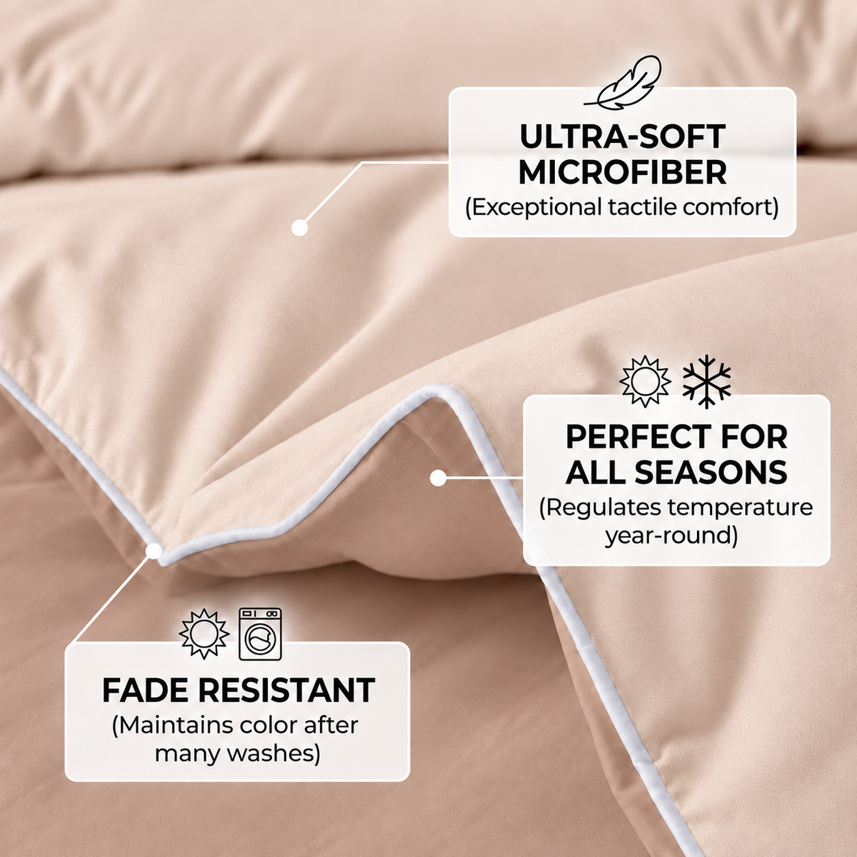 Dual Essence 150 GSM Reversible Comforter