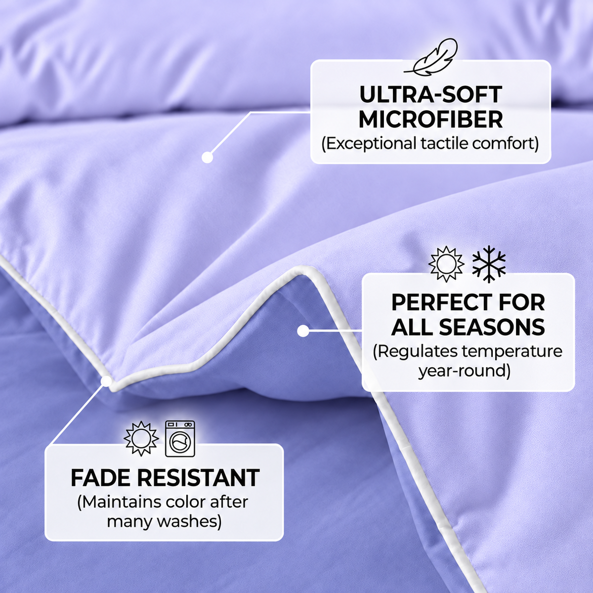 Dual Essence 150 GSM Reversible Comforter