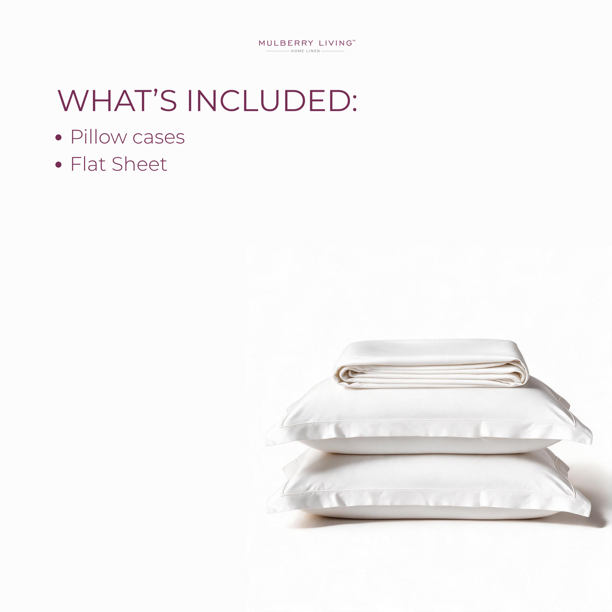 Minimal Solid Super Sateen Bedsheet Set with 2 Pillow Covers – Soft & Breathable