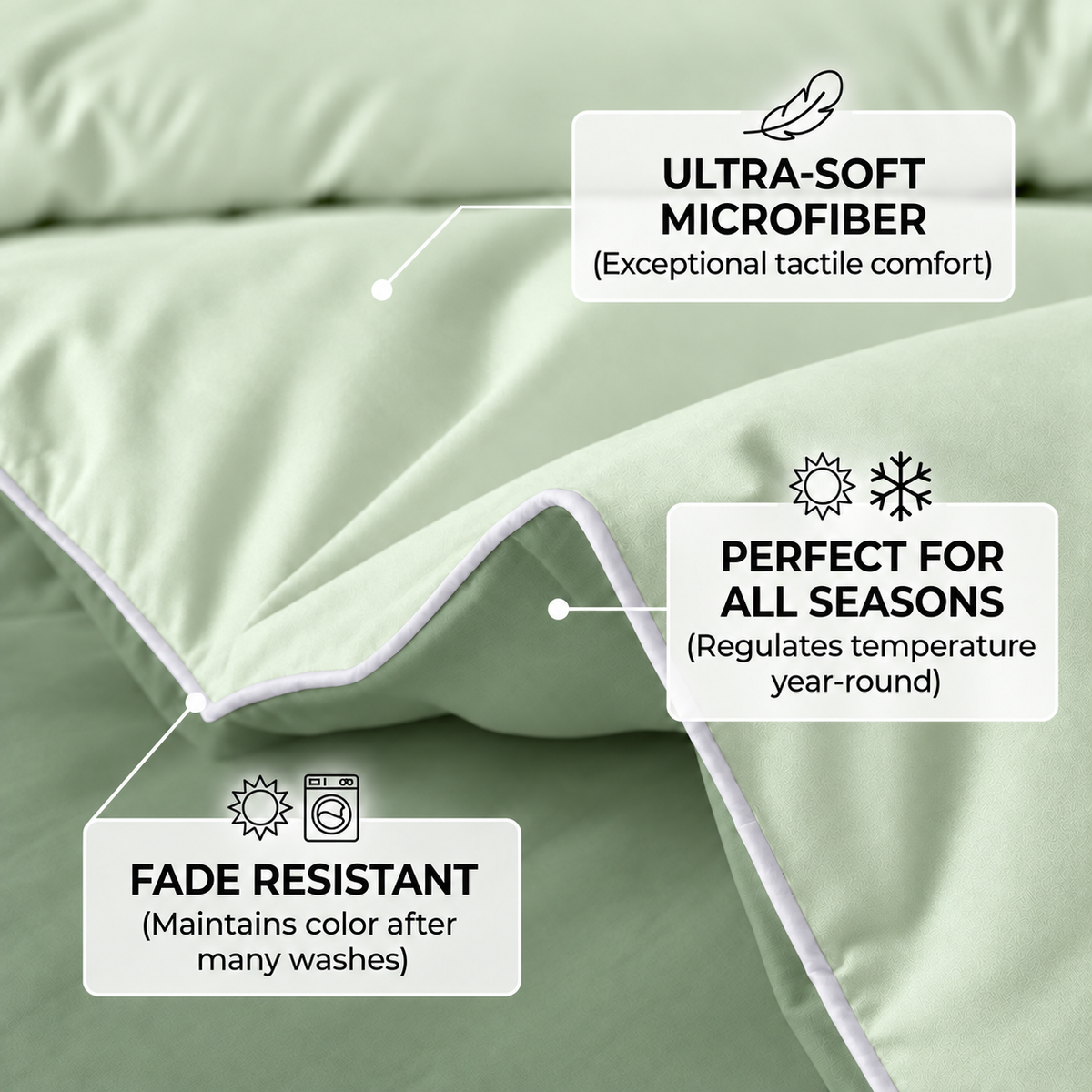 Dual Essence 150 GSM Reversible Comforter
