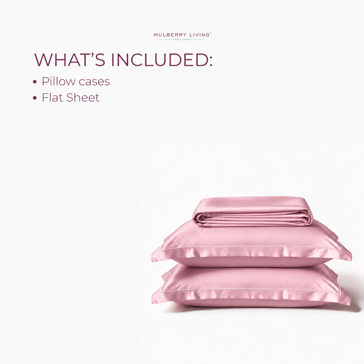 Minimal Solid Super Sateen Bedsheet Set with 2 Pillow Covers – Soft & Breathable