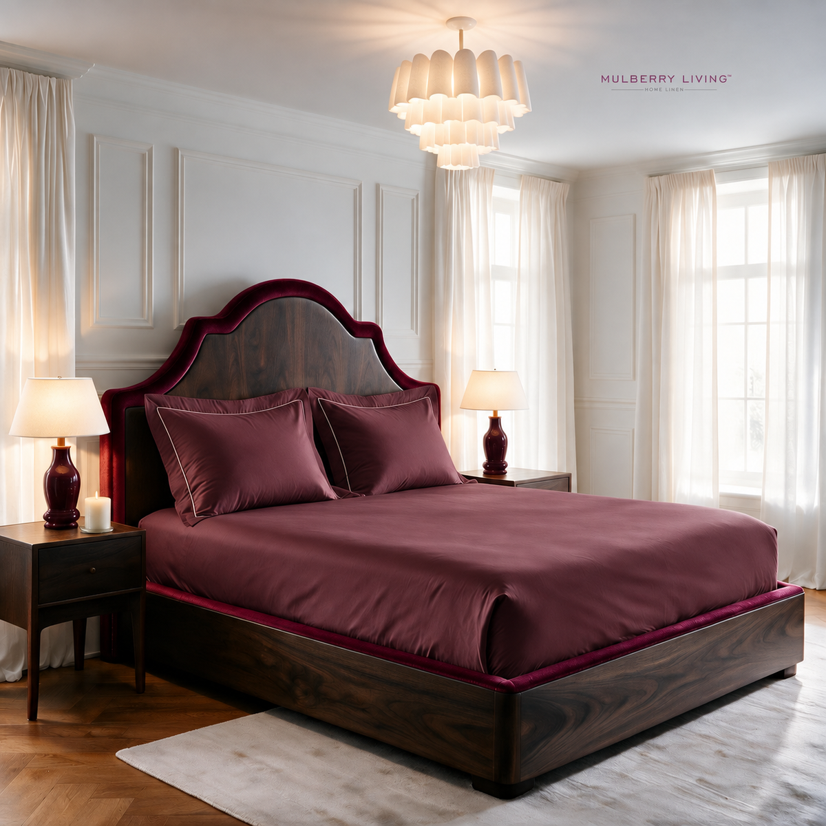 Breathable Sateen Super King Fitted Bedsheet Set | Includes 2 Pillow Covers