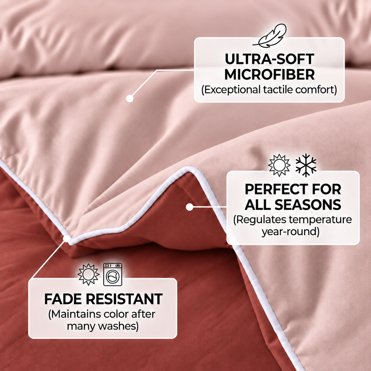 Dual Essence 150 GSM Reversible Comforter