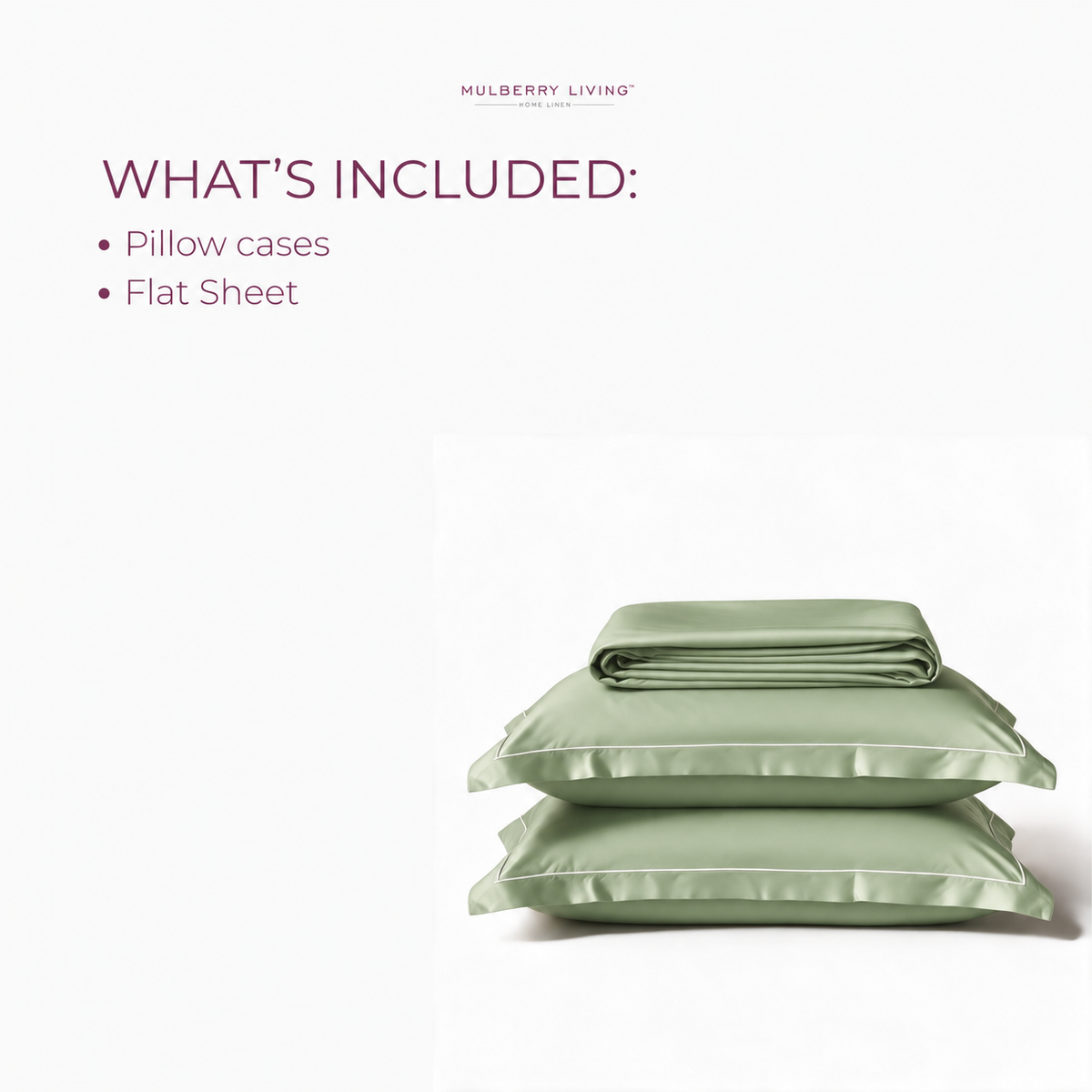 Minimal Solid Super Sateen Bedsheet Set with 2 Pillow Covers – Soft & Breathable