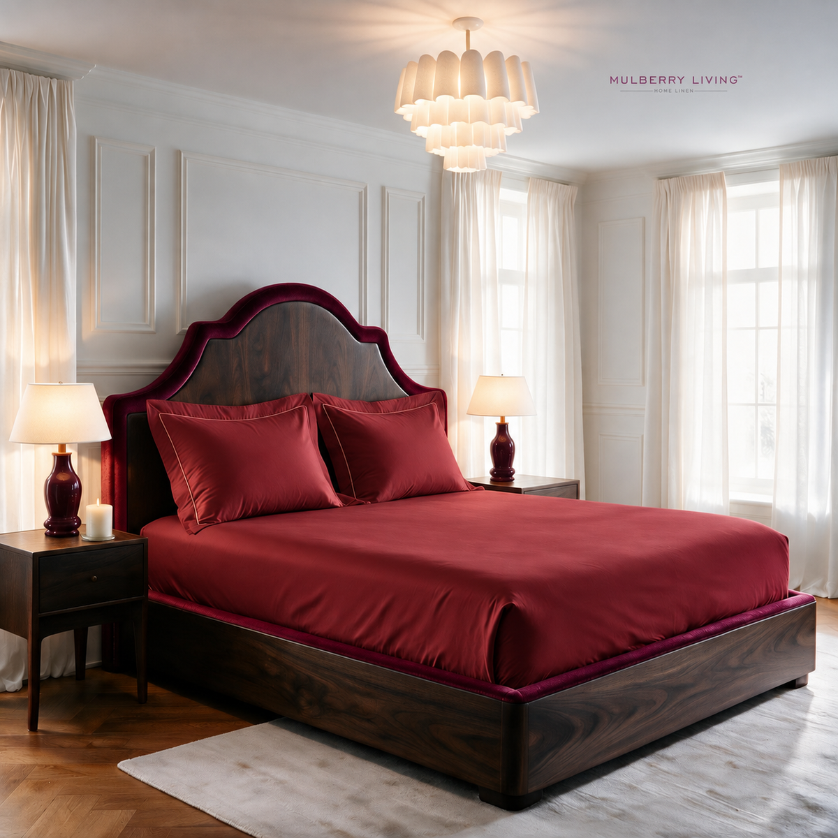 Breathable Sateen Super King Fitted Bedsheet Set | Includes 2 Pillow Covers