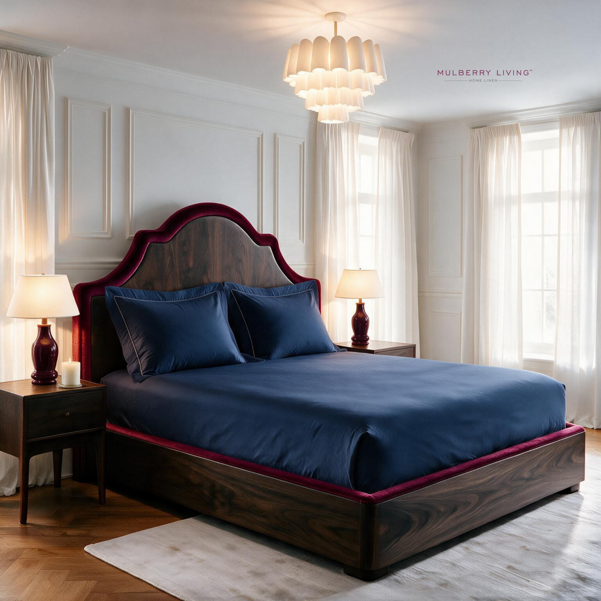 Breathable Sateen Super King Fitted Bedsheet Set | Includes 2 Pillow Covers