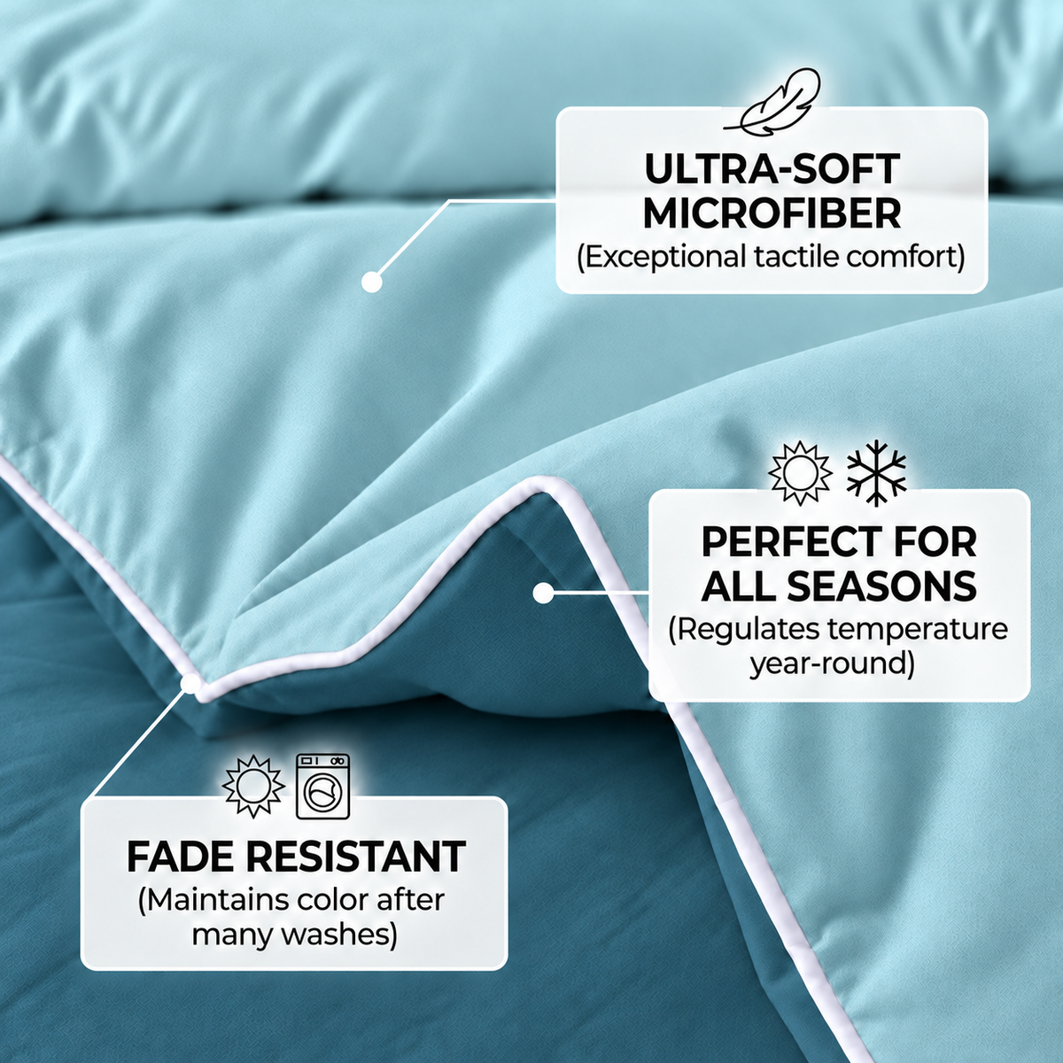 Dual Essence 150 GSM Reversible Comforter
