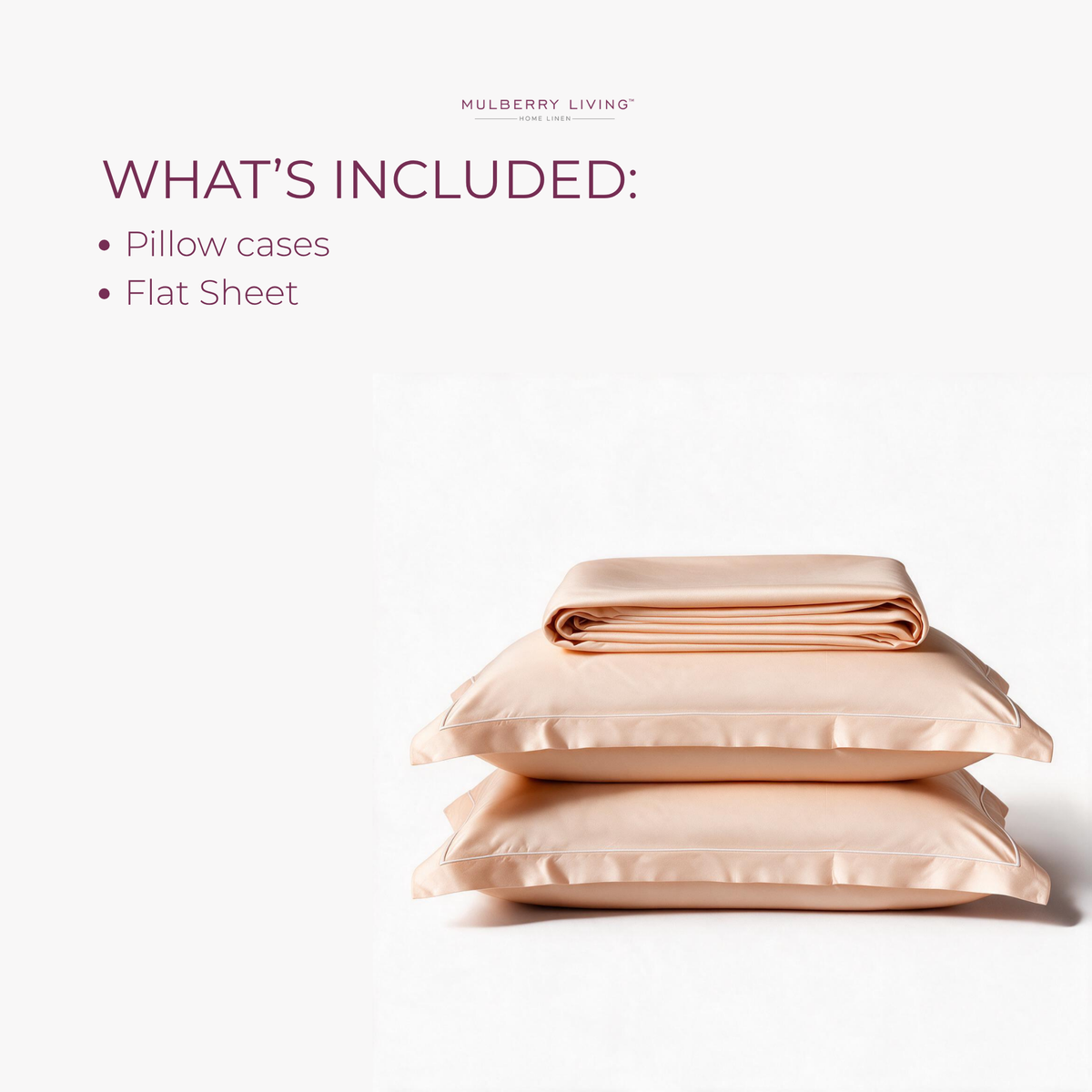 Minimal Solid Super Sateen Bedsheet Set with 2 Pillow Covers – Soft & Breathable