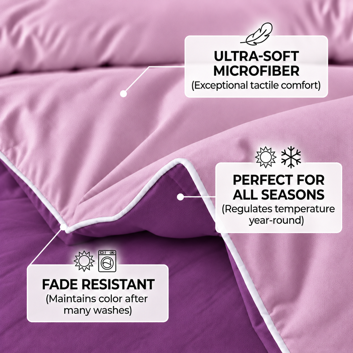 Dual Essence 150 GSM Reversible Comforter