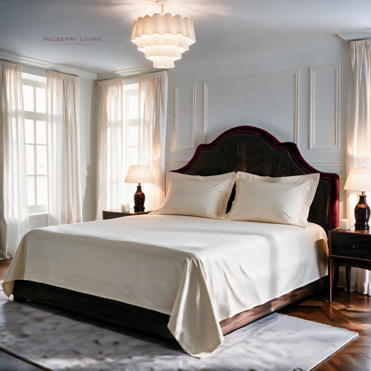 Minimal Solid Super Sateen Bedsheet Set with 2 Pillow Covers – Soft & Breathable