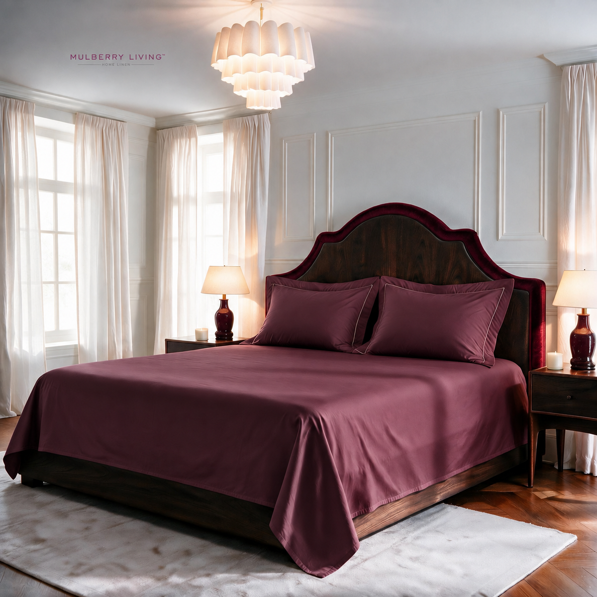 Minimal Solid Super Sateen Bedsheet Set with 2 Pillow Covers – Soft & Breathable