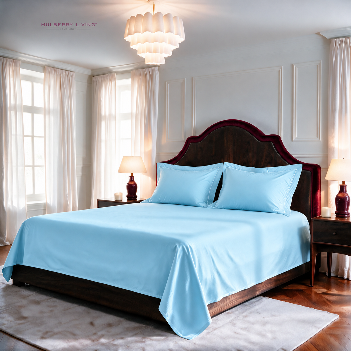 Minimal Solid Super Sateen Bedsheet Set with 2 Pillow Covers – Soft & Breathable