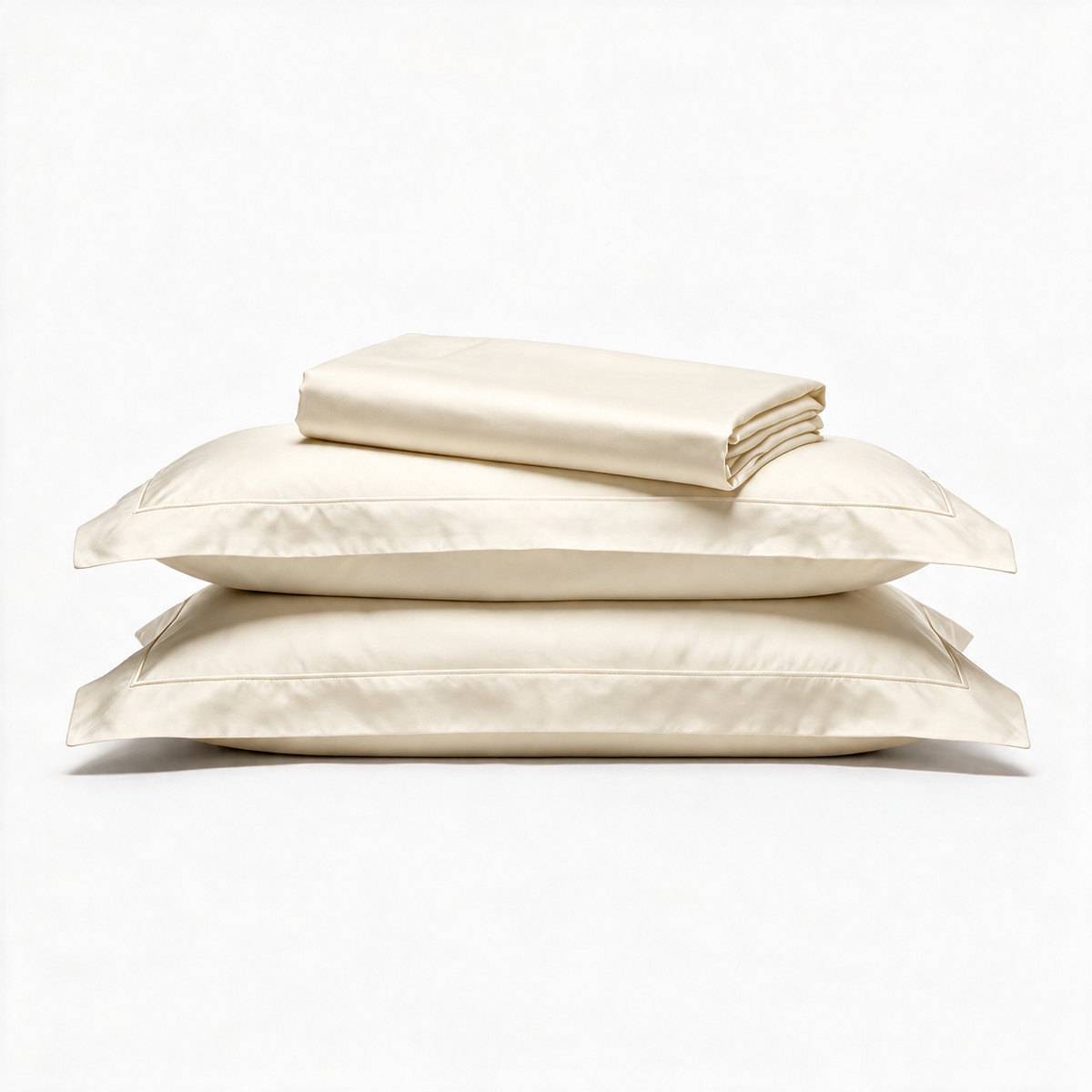 Eco-Friendly Tencel Sateen Super King Bedsheet Set with 2 Pillow Covers – Cooling, Ultra-Soft & Silky Smooth