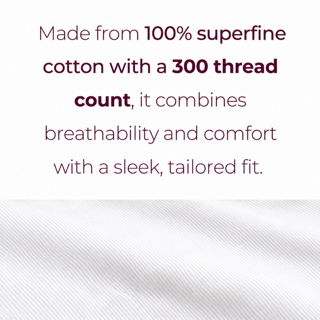 Luxury Super King Sateen Elastic Fitted Bedsheet Set – Fine Linear Stripes with 2 Pillow Covers