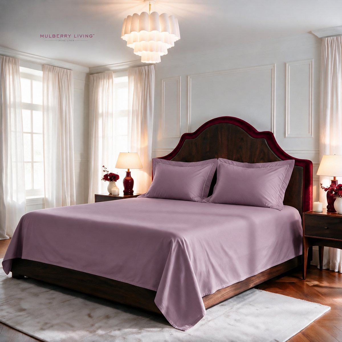 Minimal Solid Super Sateen Bedsheet Set with 2 Pillow Covers – Soft & Breathable