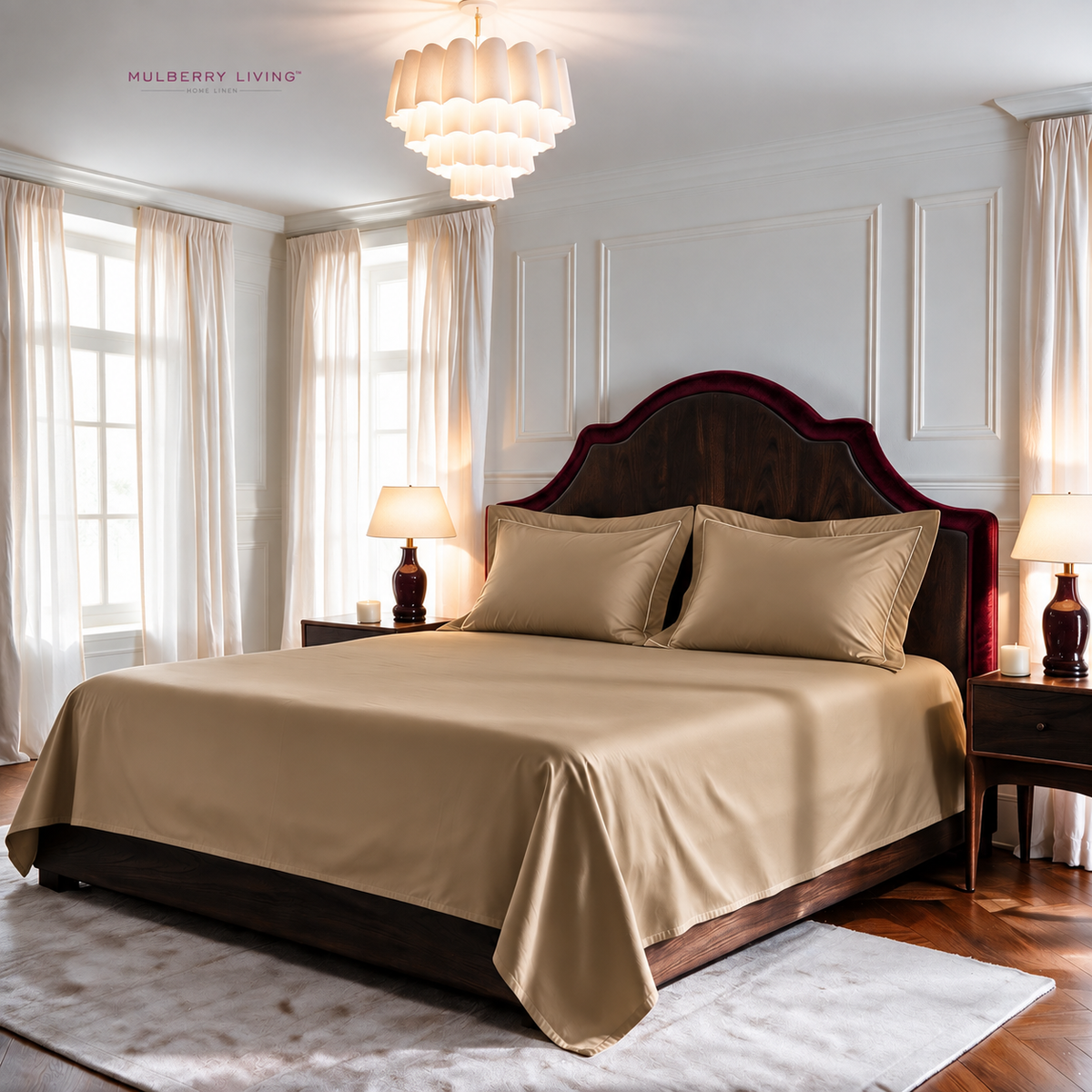Minimal Solid Super Sateen Bedsheet Set with 2 Pillow Covers – Soft & Breathable