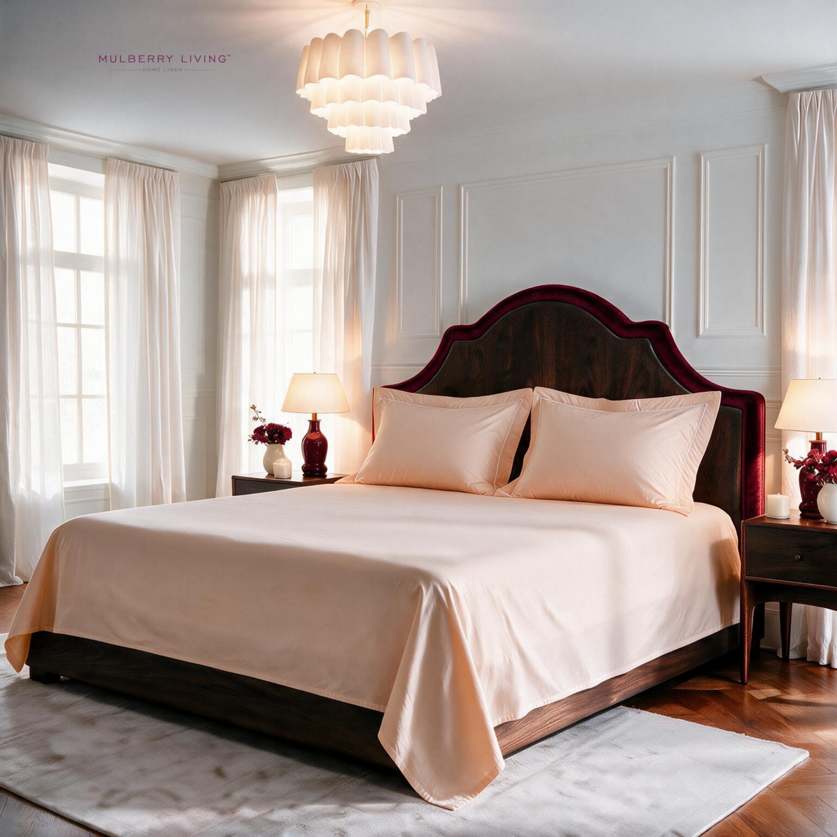 Minimal Solid Super Sateen Bedsheet Set with 2 Pillow Covers – Soft & Breathable