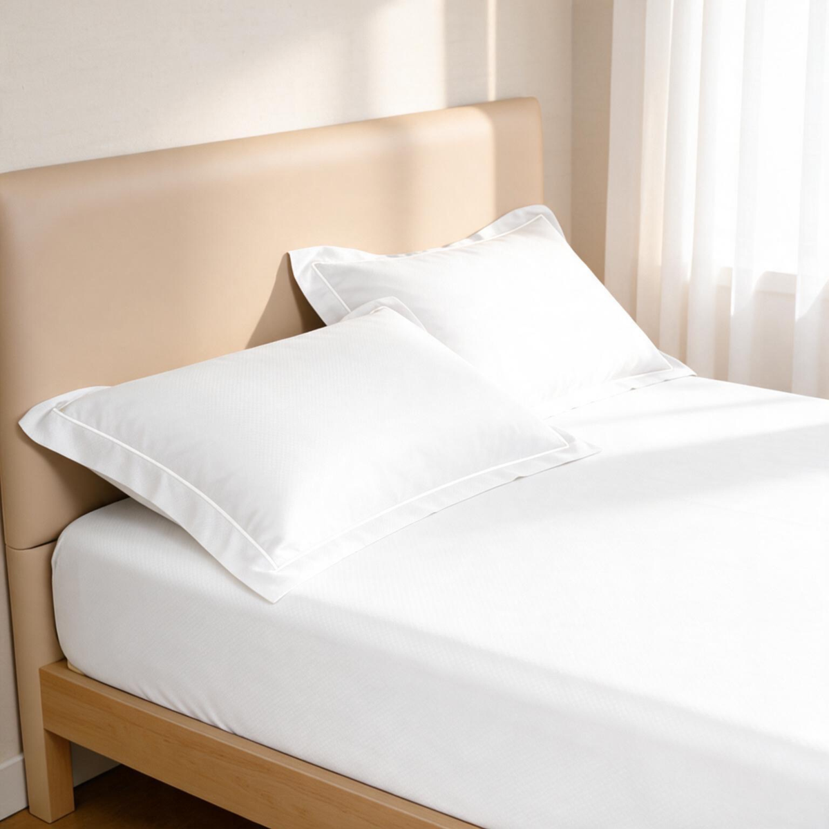 Micro  Checkered Super King Sateen Bedsheet Set with 2 Pillow Covers – Soft & Breathable