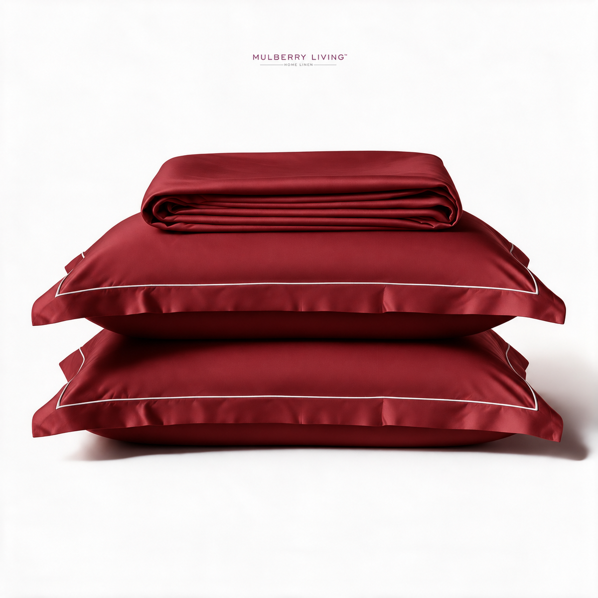 Minimal Solid Super Sateen Bedsheet Set with 2 Pillow Covers – Soft & Breathable