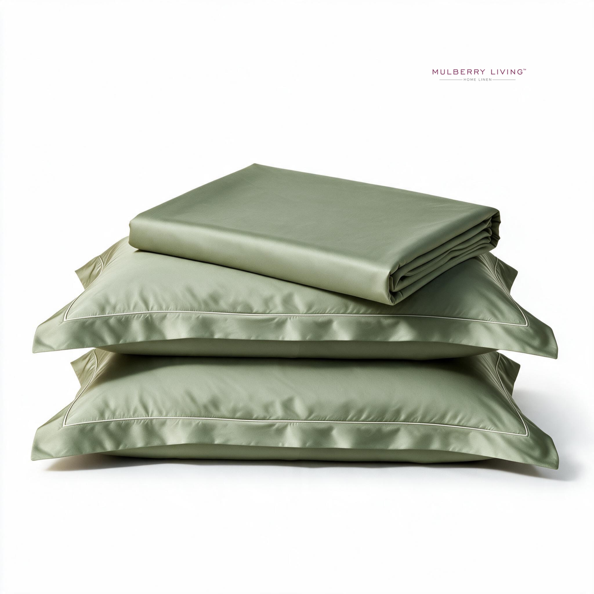 Eco-Friendly Tencel Sateen Super King Bedsheet Set with 2 Pillow Covers – Cooling, Ultra-Soft & Silky Smooth