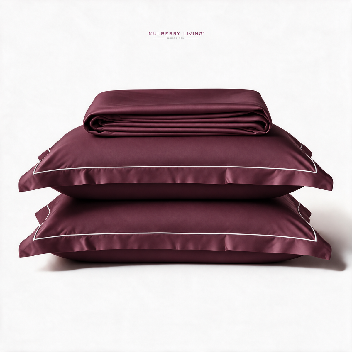 Minimal Solid Super Sateen Bedsheet Set with 2 Pillow Covers – Soft & Breathable