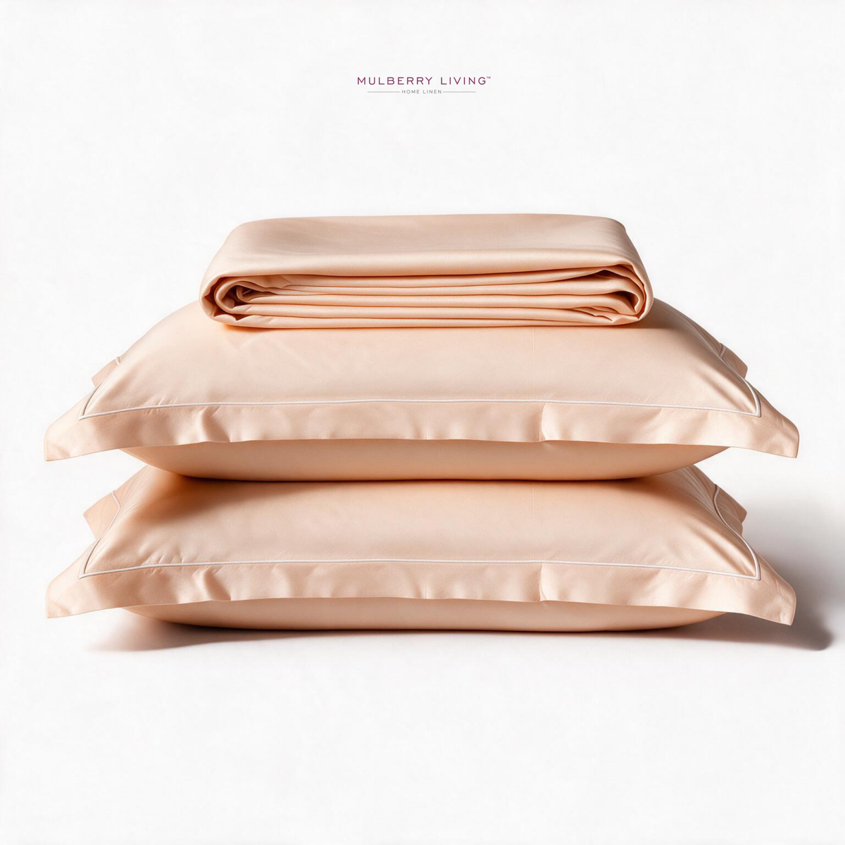 Minimal Solid Super Sateen Bedsheet Set with 2 Pillow Covers – Soft & Breathable