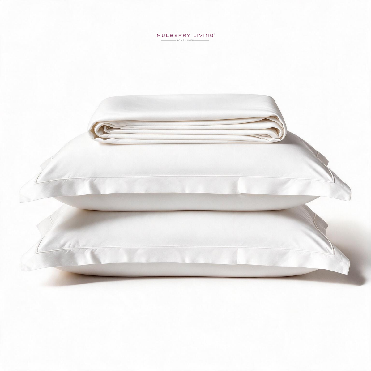 Minimal Solid Super Sateen Bedsheet Set with 2 Pillow Covers – Soft & Breathable