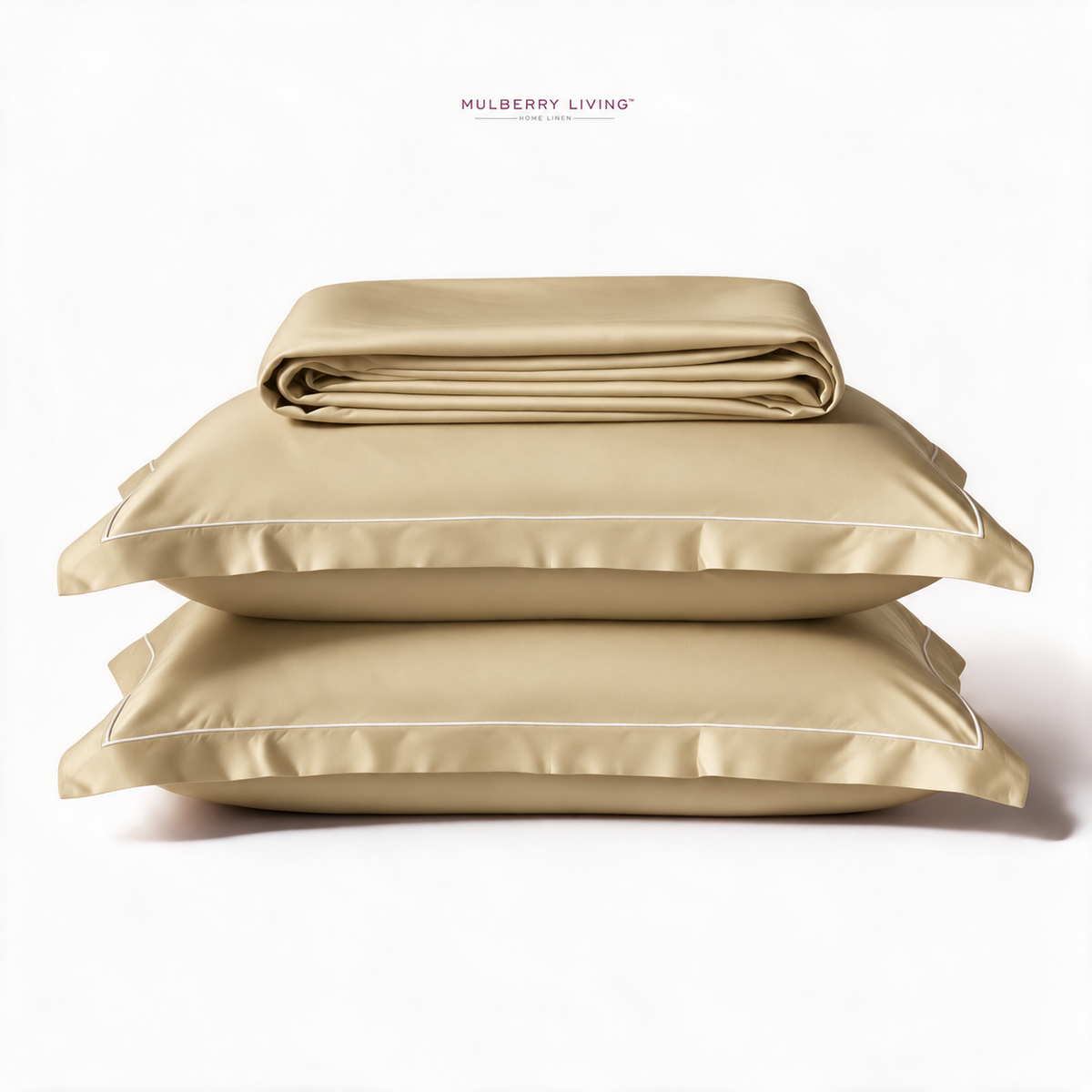 Minimal Solid Super Sateen Bedsheet Set with 2 Pillow Covers – Soft & Breathable