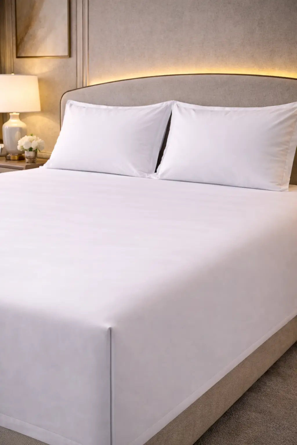 Giza Cotton Super King Sateen Bedsheet Set with 2 Pillow Covers – Ultra-Soft & Hotel-Quality Feel
