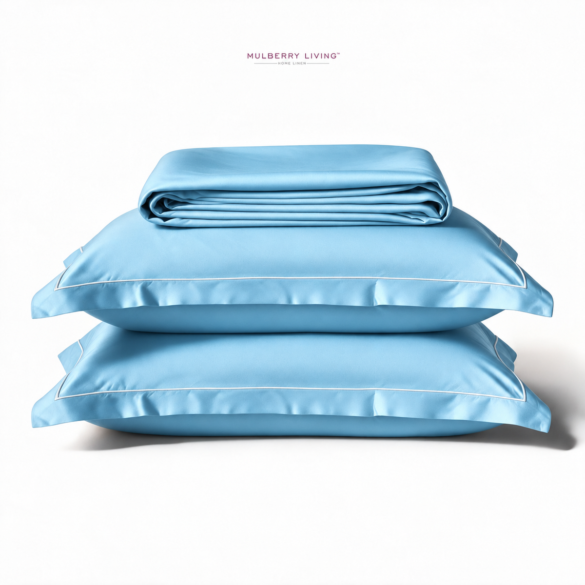 Minimal Solid Super Sateen Bedsheet Set with 2 Pillow Covers – Soft & Breathable