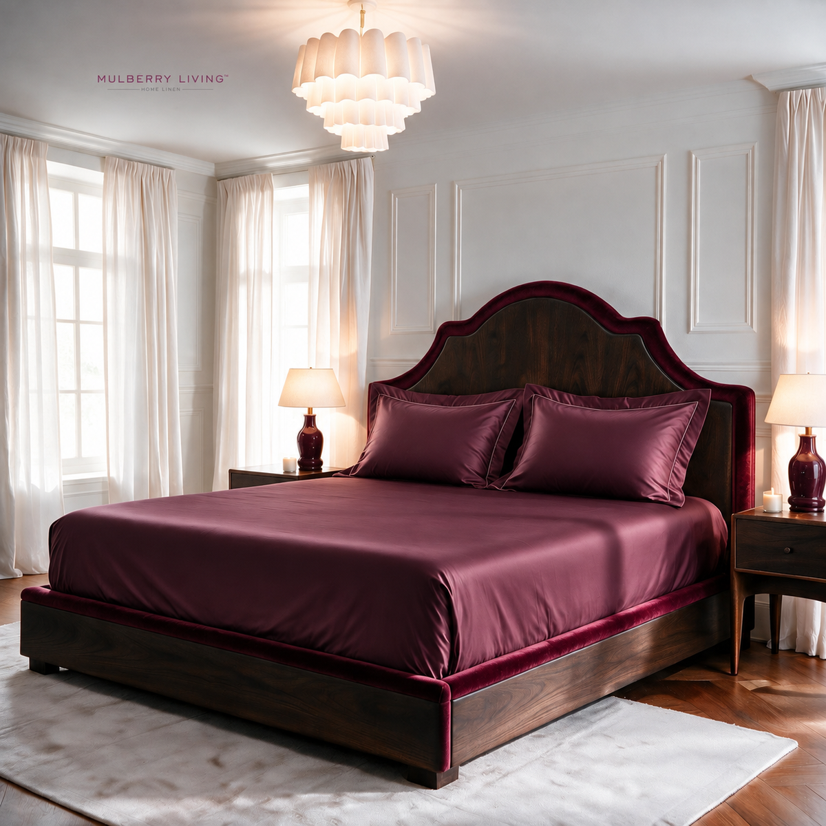 Breathable Sateen Super King Fitted Bedsheet Set | Includes 2 Pillow Covers