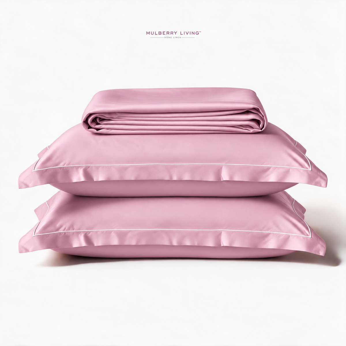 Minimal Solid Super Sateen Bedsheet Set with 2 Pillow Covers – Soft & Breathable