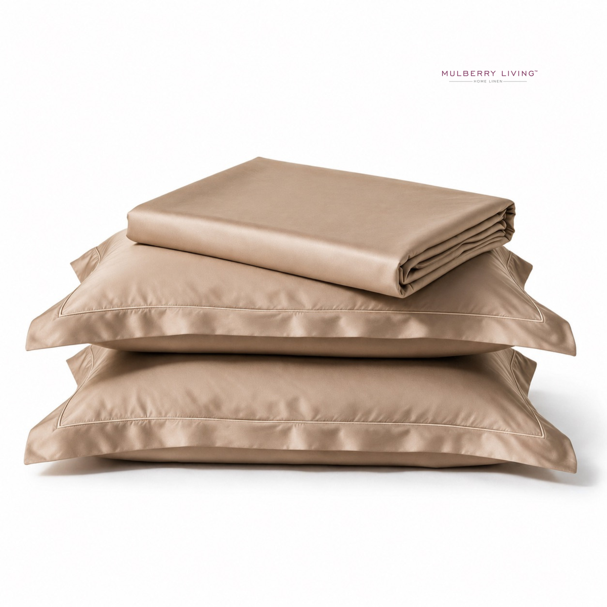 Eco-Friendly Tencel Sateen Super King Bedsheet Set with 2 Pillow Covers – Cooling, Ultra-Soft & Silky Smooth