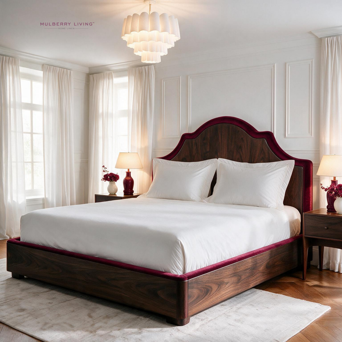 Breathable Sateen Super King Fitted Bedsheet Set | Includes 2 Pillow Covers